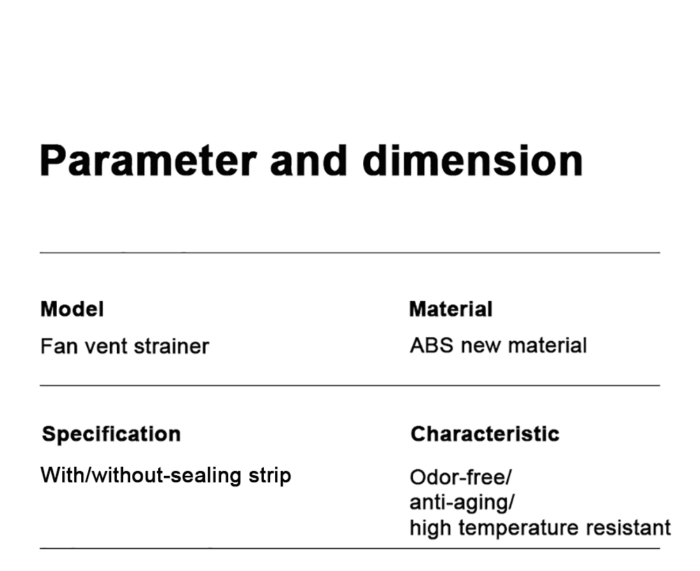 Cooling Fan Dust Cover