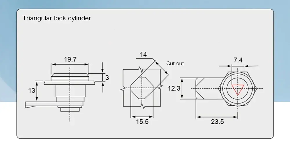 Cam Lock For Utility Enclosures